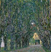 Gustav Klimt Avenue in the Park of Schloss Kammer USA oil painting artist